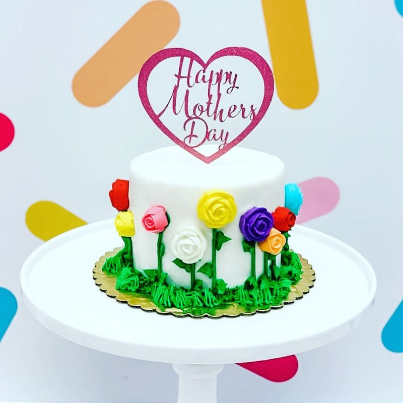 How to Make a Spring Flower Garden Cake
