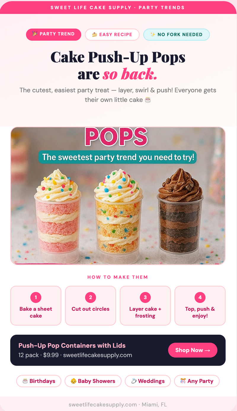 Trend Alert: Cake Push Up Pops