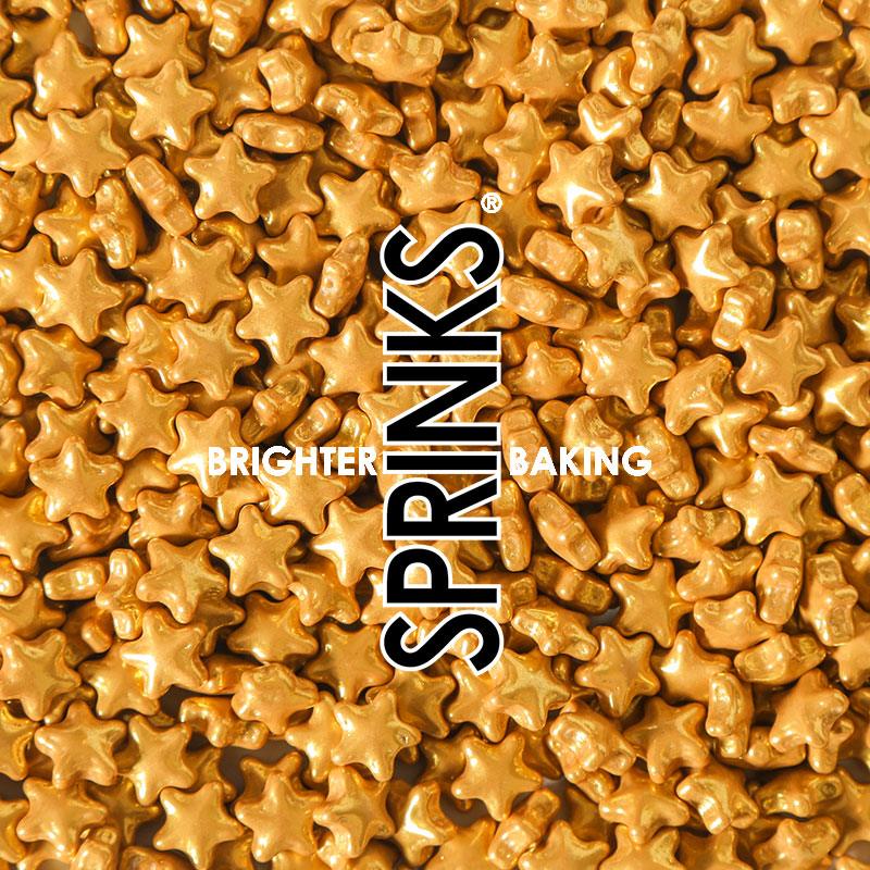 Sprinks Sprinkles Stars Gold Stars - Sweet Life Cake Supply