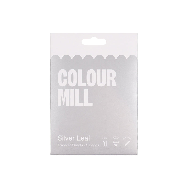 Colour Mill Silver Leaf Transfer Sheets (5 Pages)