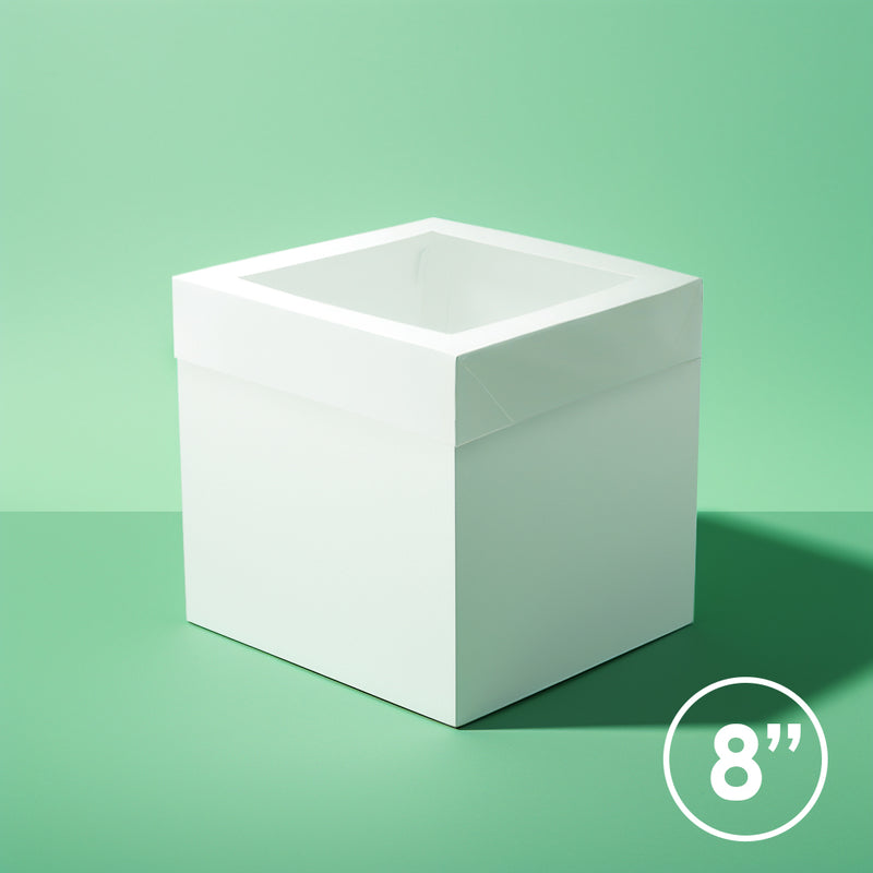8" x 8" x 10" Tall Cake Box with Window