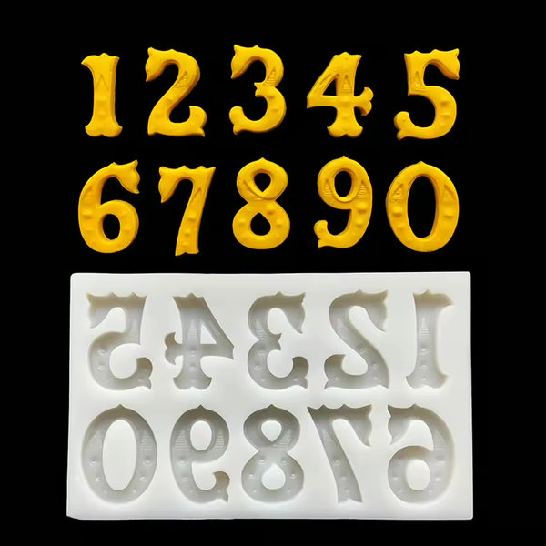 Silicone Mold Circus Numbers