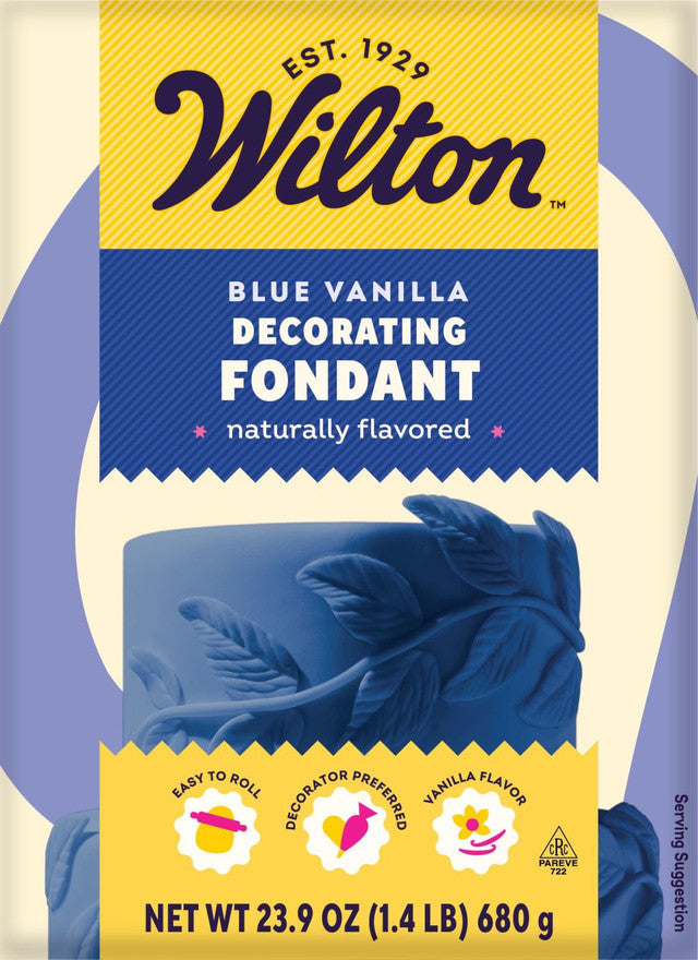 Wilton Decorator Preferred Blue Vanilla-Flavored Fondant, 24oz