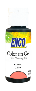 ENCO Coral Gel Coloring 1.4oz - Sweet Life Cake Supply