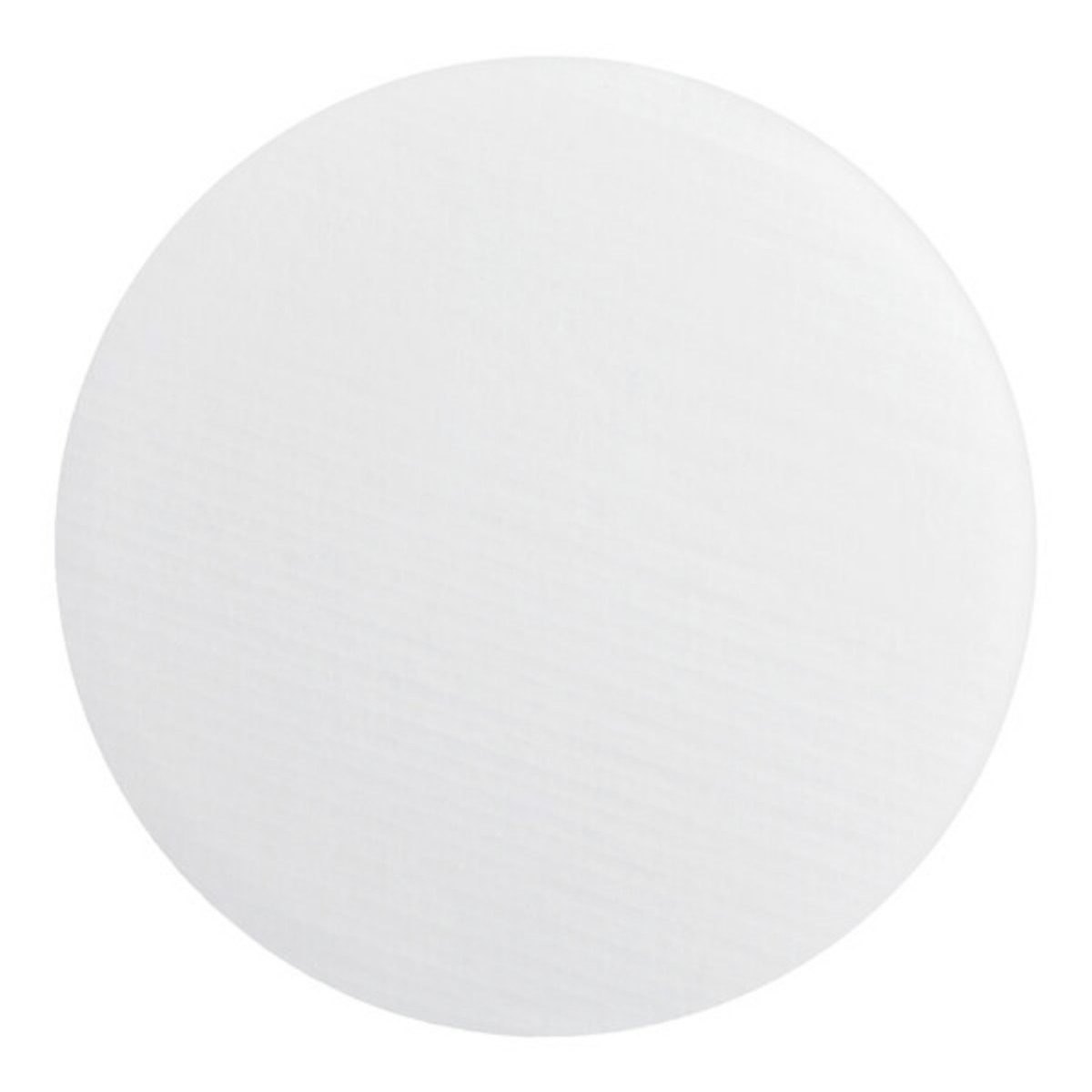 White round object on a white background
