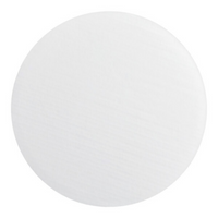 White round object on a white background