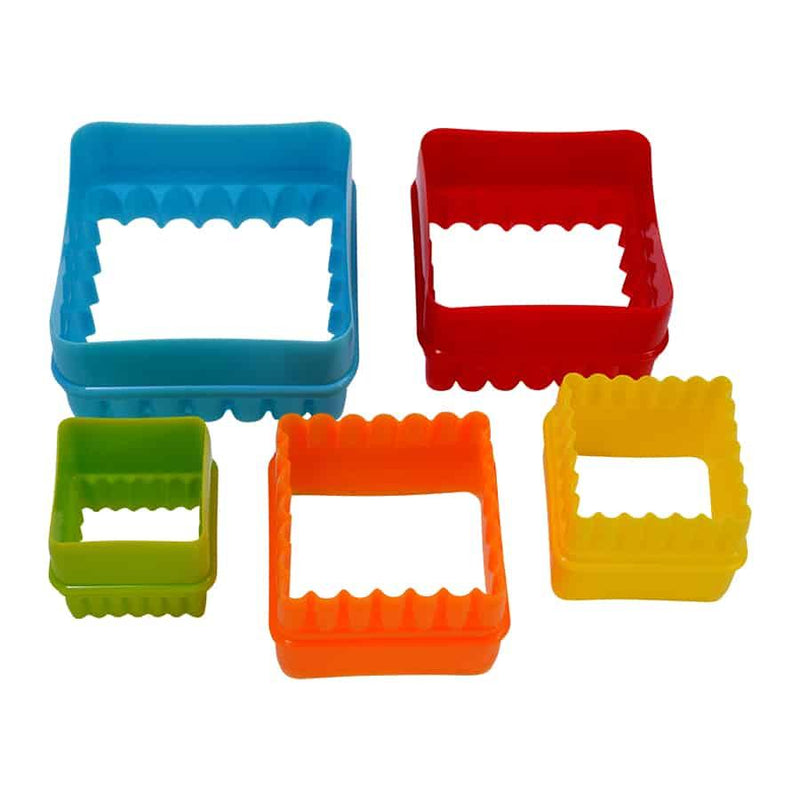 SQUARE BISCUIT CUTTER 5 PC SET