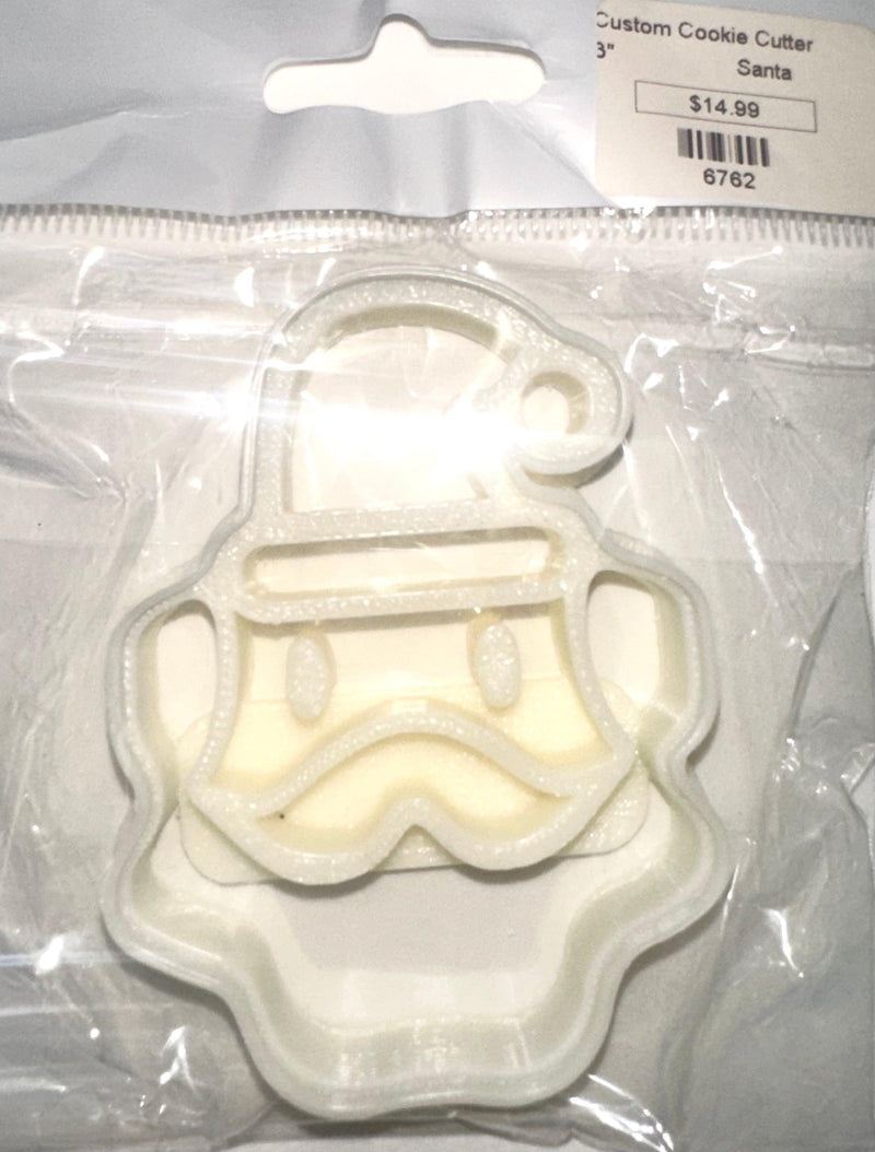 Fondant Stamp Cookie Cutter Santa