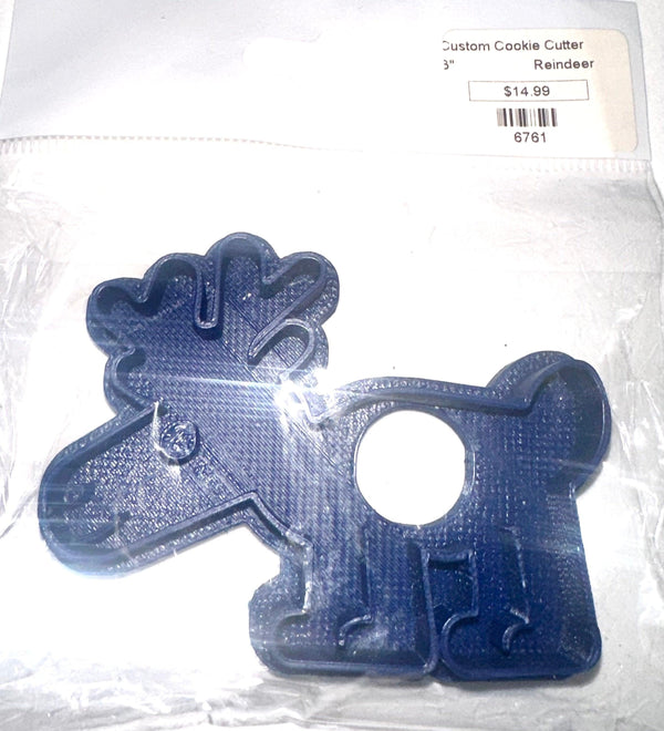 Fondant Stamp Cookie Cutter Reindeer - Sweet Life Cake Supply