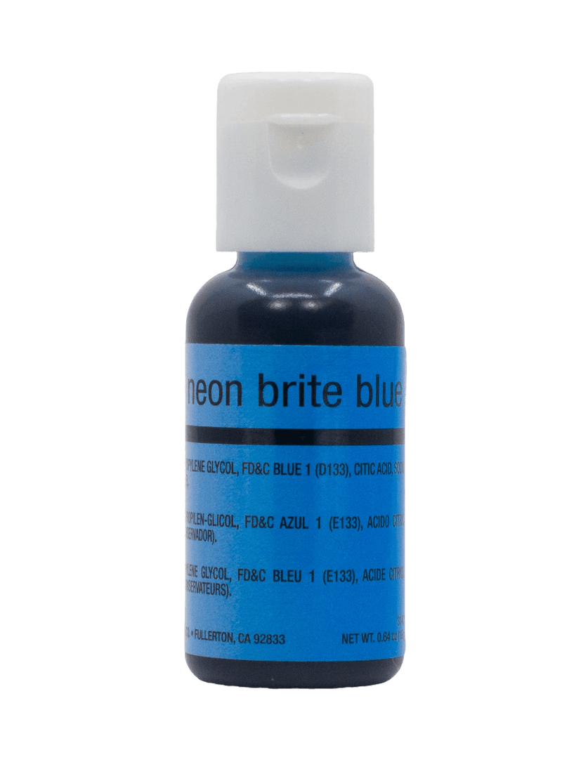 Chefmaster Neon Blue Airbrush Color 0.64 oz.