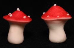 Royal Icing Toppers 3D Mushroom 5PCS - Sweet Life Cake Supply