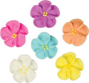 Royal Icing Toppers Wild Rose 4 PCS Wild Rose Asst. - Sweet Life Cake Supply