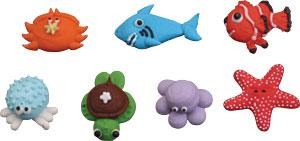 Royal Icing Toppers Assorted Large Sea Creatures 1pcs - Sweet Life Cake Supply