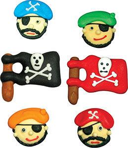 Royal Icing Toppers Single Pirate 1 PCS Pirate - Sweet Life Cake Supply