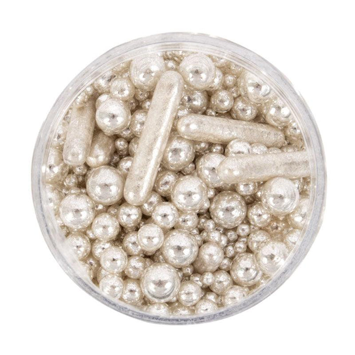 Sprinks Sprinkles Blends Bubble & Bounce Shiny Silver - Sweet Life Cake Supply