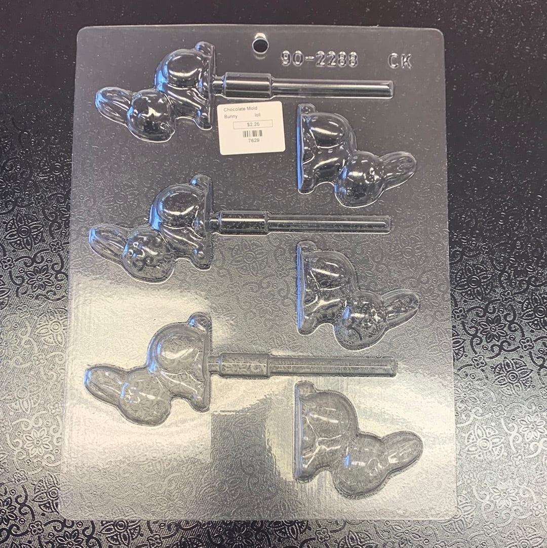 Chocolate Lollipop Mold Sitting Bunny - Sweet Life Cake Supply