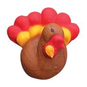 2" 3D Royal Icing Turkey 1pc - Sweet Life Cake Supply