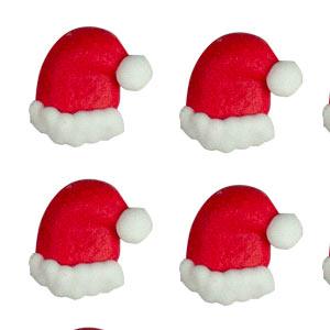 Royal Icing Mini Santa Hat 6pcs