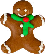 Royal Icing Gingerbread Men 4pcs - Sweet Life Cake Supply