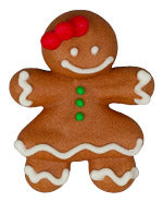 Royal Icing Gingerbread Girl 4pcs