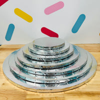 Silver Round Cake Drums 1/2" Thick - Sweet Life Cake Supply