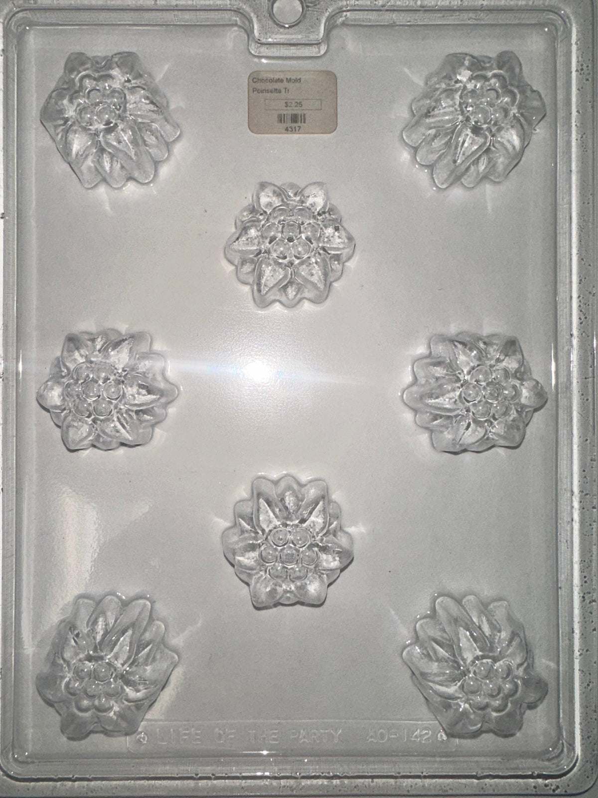 Chocolate Mold Mini Poinsetta - Sweet Life Cake Supply