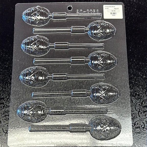 Chocolate Lollipop Mold Small Decorated Egg - Sweet Life Cake Supply