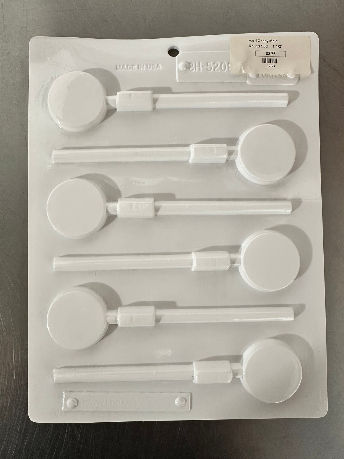 Hard Candy Mold Sucker 1.5"