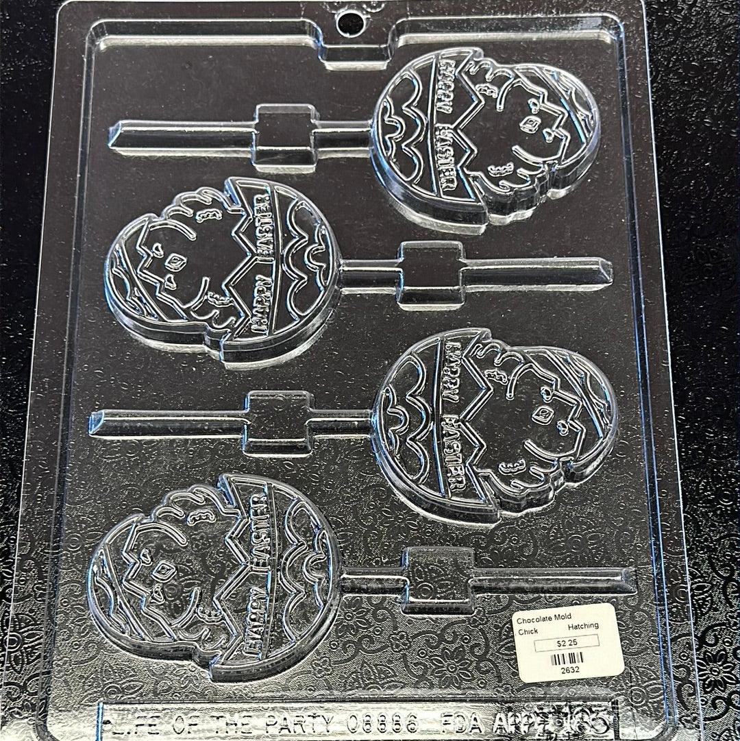 Chocolate Lollipop Mold Chick Happy Easter - Sweet Life Cake Supply