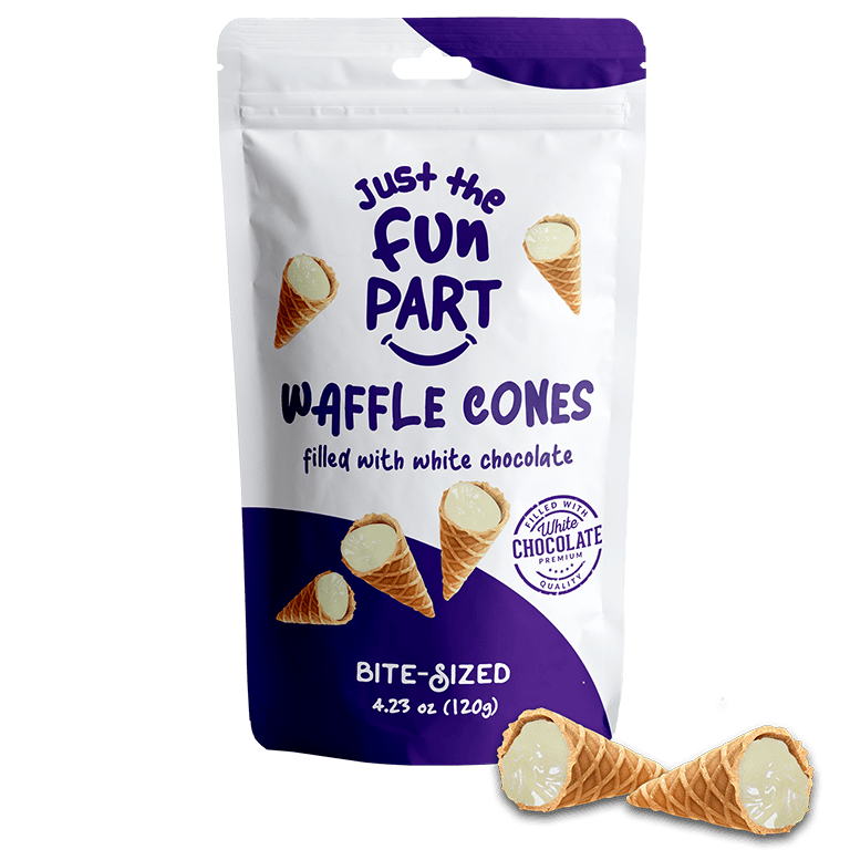 Just The Fun Part Cones White Chocolate