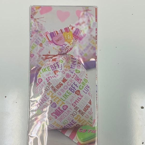 Valentine's Day Treat Bags 20 pack - Sweet Life Cake Supply