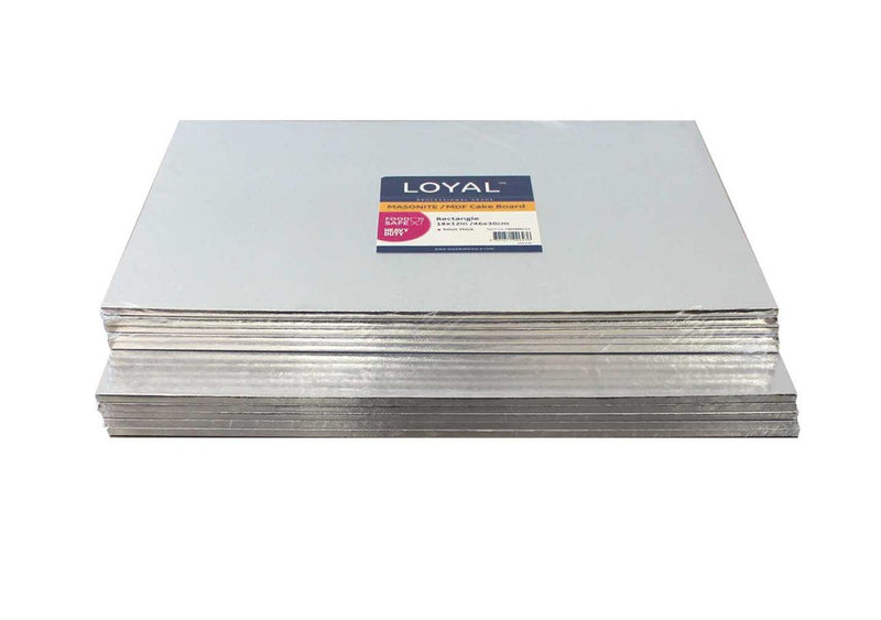 Loyal Masonite Silver Rectangle Board 18”x12”