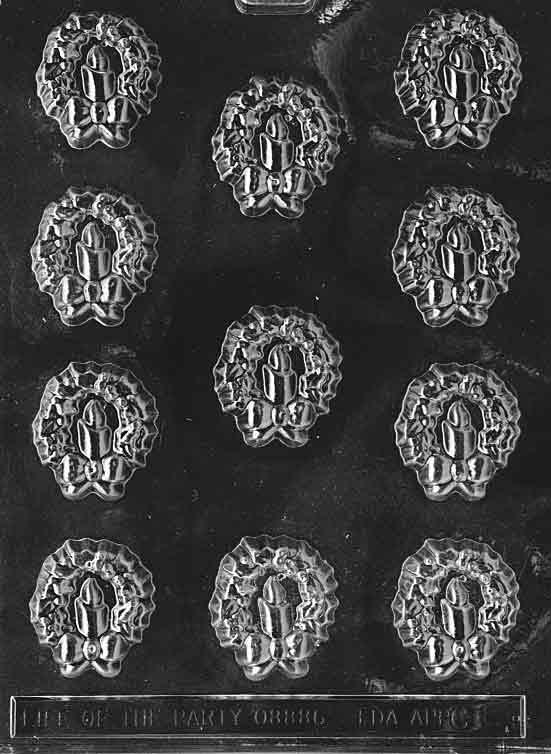 Chocolate Mold Wreath - Sweet Life Cake Supply