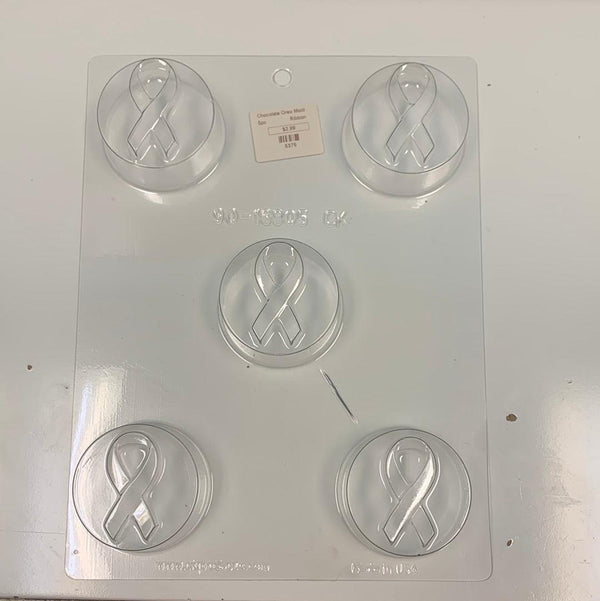Chocolate Cookie Mold Awareness Ribbon - Sweet Life Cake Supply