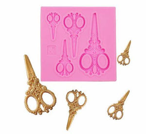 Scissors Silicone Mold 4pcs - Sweet Life Cake Supply
