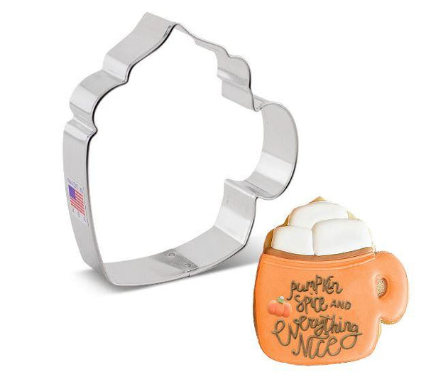Flour Box Bakery's Coffee Mug Cookie Cutter 3 7/8" x 4" - Sweet Life Cake Supply