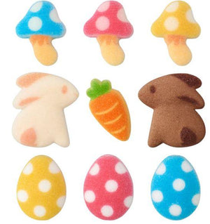 Easter Cottage Décor Mini Dec-Ons® Decorations 9 PCS - Sweet Life Cake Supply