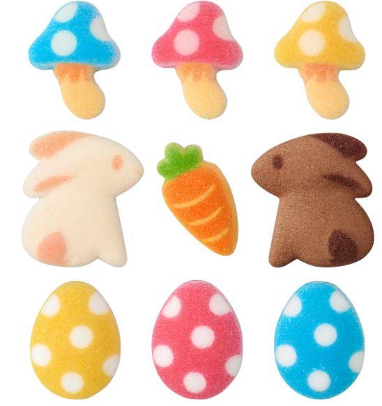 Easter Cottage Décor Mini Dec-Ons® Decorations 9 PCS - Sweet Life Cake Supply