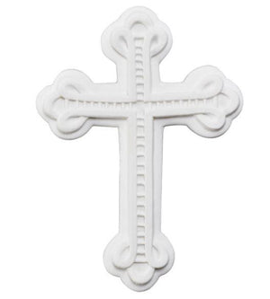 Elegant Cross Gum Paste Layon 1 PCS - Sweet Life Cake Supply
