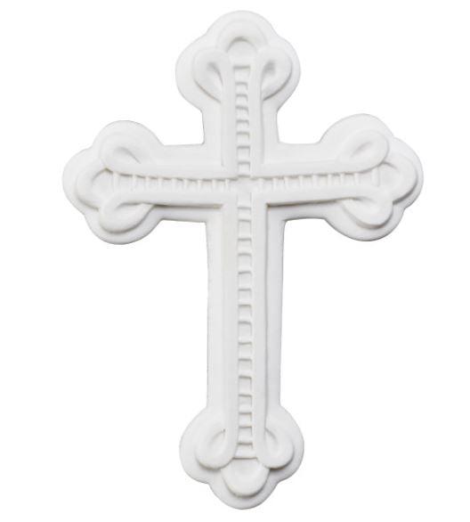 Elegant Cross Gum Paste Layon 1 PCS