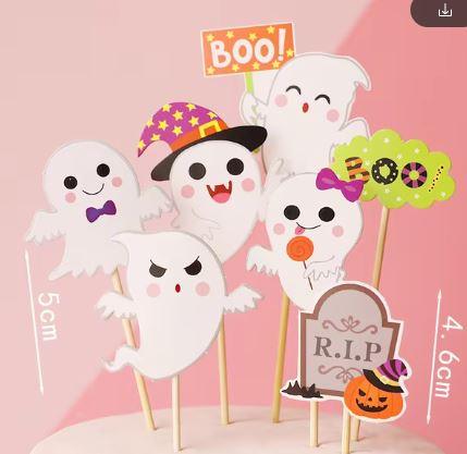 Halloween Assorted Topper's 7PCS