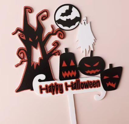 Happy Halloween Cake Topper