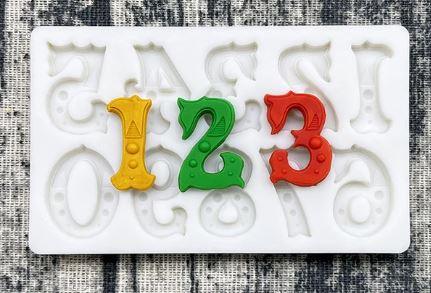 Silicone Mold Circus Numbers - Sweet Life Cake Supply