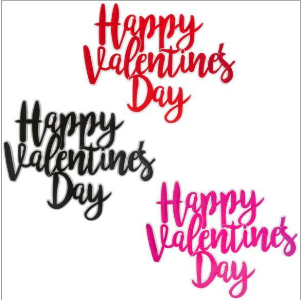 Valentine's Day Script Acrylic Layon Topper 1pcs - Sweet Life Cake Supply