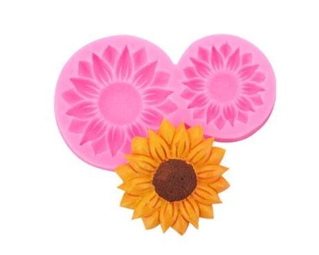 Silicone Mold Sun Flower 2pcs