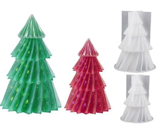 Silicone Mold 3D Christmas Tree 3.6" Tall - Sweet Life Cake Supply