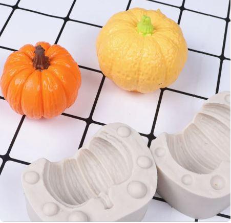 Silicone Mold 3D Pumpkin 2 Piece Mold - Sweet Life Cake Supply