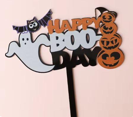 Happy BOO Day Cake Topper - Sweet Life Cake Supply