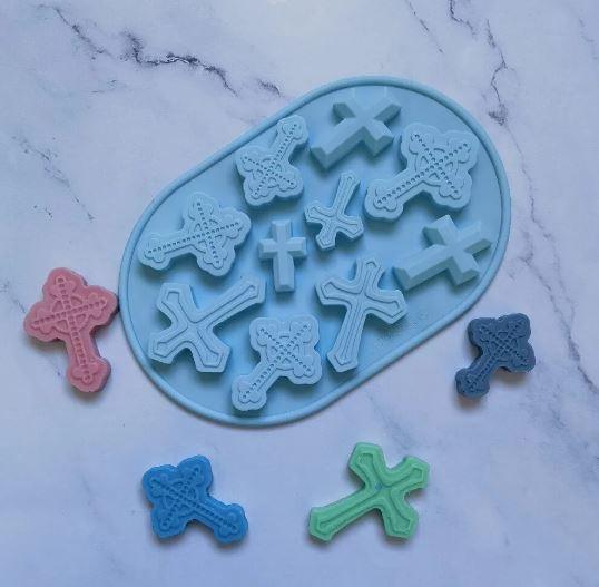 Silicone Mold Cross Assortment 10 Cavity