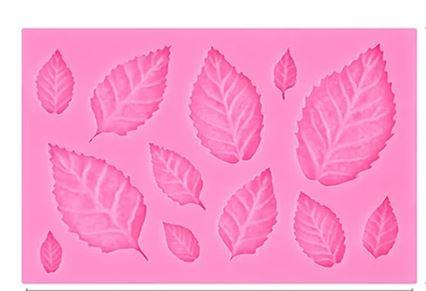 Silicone Mold Rose Leaves 12 Cavity - Sweet Life Cake Supply